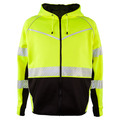 Kishigo L, Lime, Class 3, Hoodie Sweatshirt With Zipper JS150-L